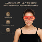 Red Light Therapy For Eyes, 4-In-1 3 Minutes Treatment Under Eye Red Light Mask, Targets Fine Lines, Eye Bags, Wrinkles & Dark Circles, Rejuvenating Eye Massager For Men Women (Black)