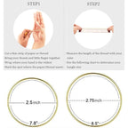 Glossy Thin Round Bangle Bracelet Set for Women, Set of 7