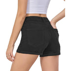 Jean Shorts Womens High Waisted Stretch Summer Shorts for Women Trendy 2026 Outfits Casual Frayed Denim Shorts