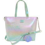 Loungefly The Little Mermaid Ariel, Flounder, & Sebastian Tote Bag With Coin Bag