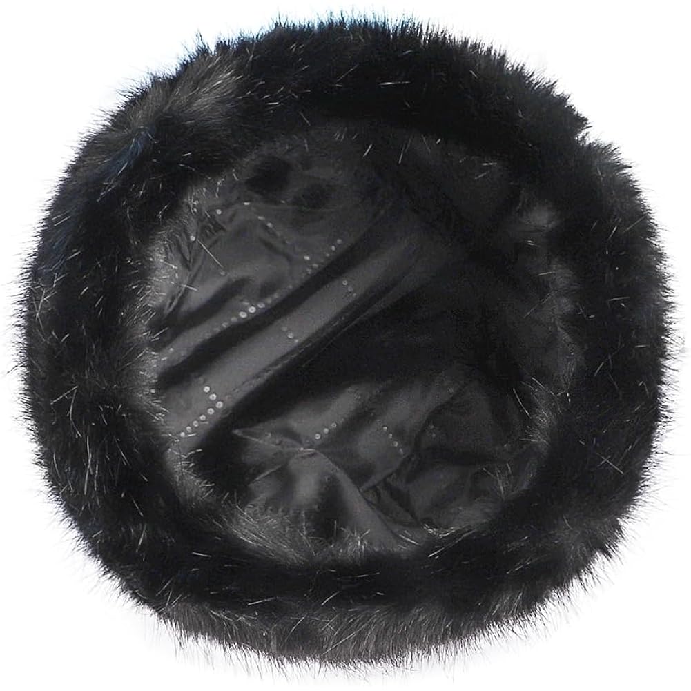 Unisex Russian Ushanka Cossack Trapper Hat Faux Rabbit Fur Trooper Hat Fuzzy Furry Hunting Cap Winter Outdoor Warm Skiing Cap