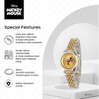 Disney Officially Licensed Mickey Mouse Watch, Stylish & Fun Mickey Mouse Watch For Women, Classic Watches Fans - Women'S Gold Dial Watches With Multicolor Stainless Steel Strap