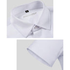 Stretch Dress Shirts For Men Short Sleeve Slim Fit Casual Button Down Shirts Muscle Fit Men'S Dress Shirts