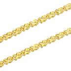 CHOW SANG SANG 999.9 24K Gold Machinery Chain Price-by-Weight 16.46g Gold Barleycorn Chain Necklace for Women 91555N | 17.7 Inches, (45 CM)