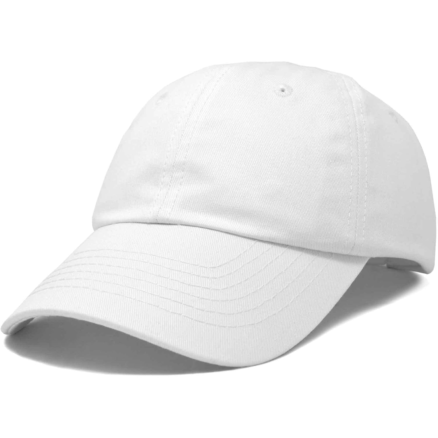 DALIX Womens Cap Adjustable Hat 100% Cotton Black White Gold Lavender Blue Pink Lime Green Hot Pink White