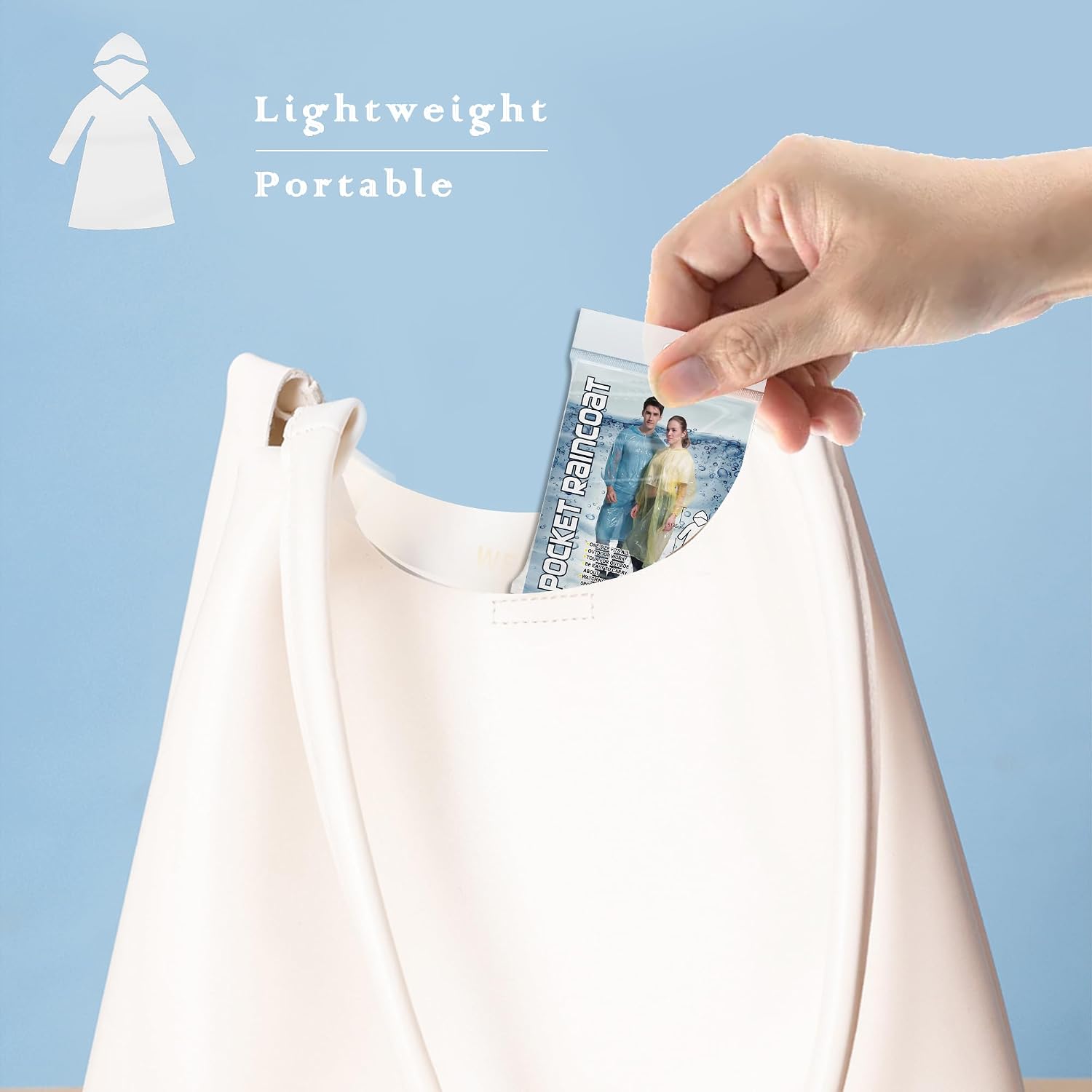 10 Pack Disposable Rain Ponchos For Adults, Card-Sized Emergency Ponchos Family Pack With Hood For Travel