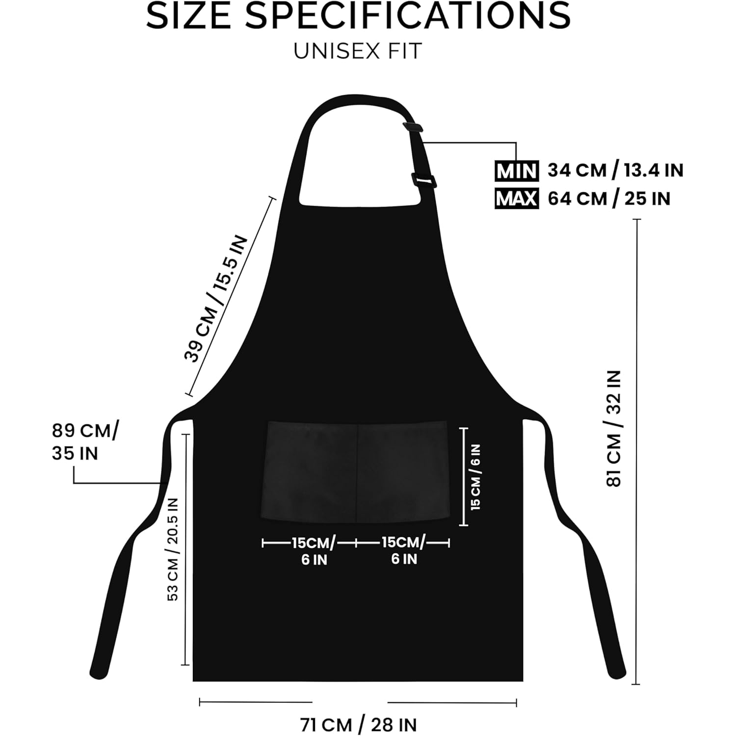 Utopia Kitchen 2 Pack Bib Apron, Adjustable with 2 Pockets, Water and Oil Resistant, Cooking Kitchen Chef Apron for Women Men