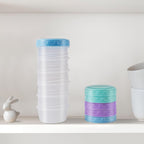 Salad Dressing Container To Go With Lids Dishwasher And Microwave Safe | Tiny Condiment Containers With Graduated Lines, Reusable Leakproof Small Sauce Containers For Lunch Box 6 Pcs 2.7 Oz Mixed 1