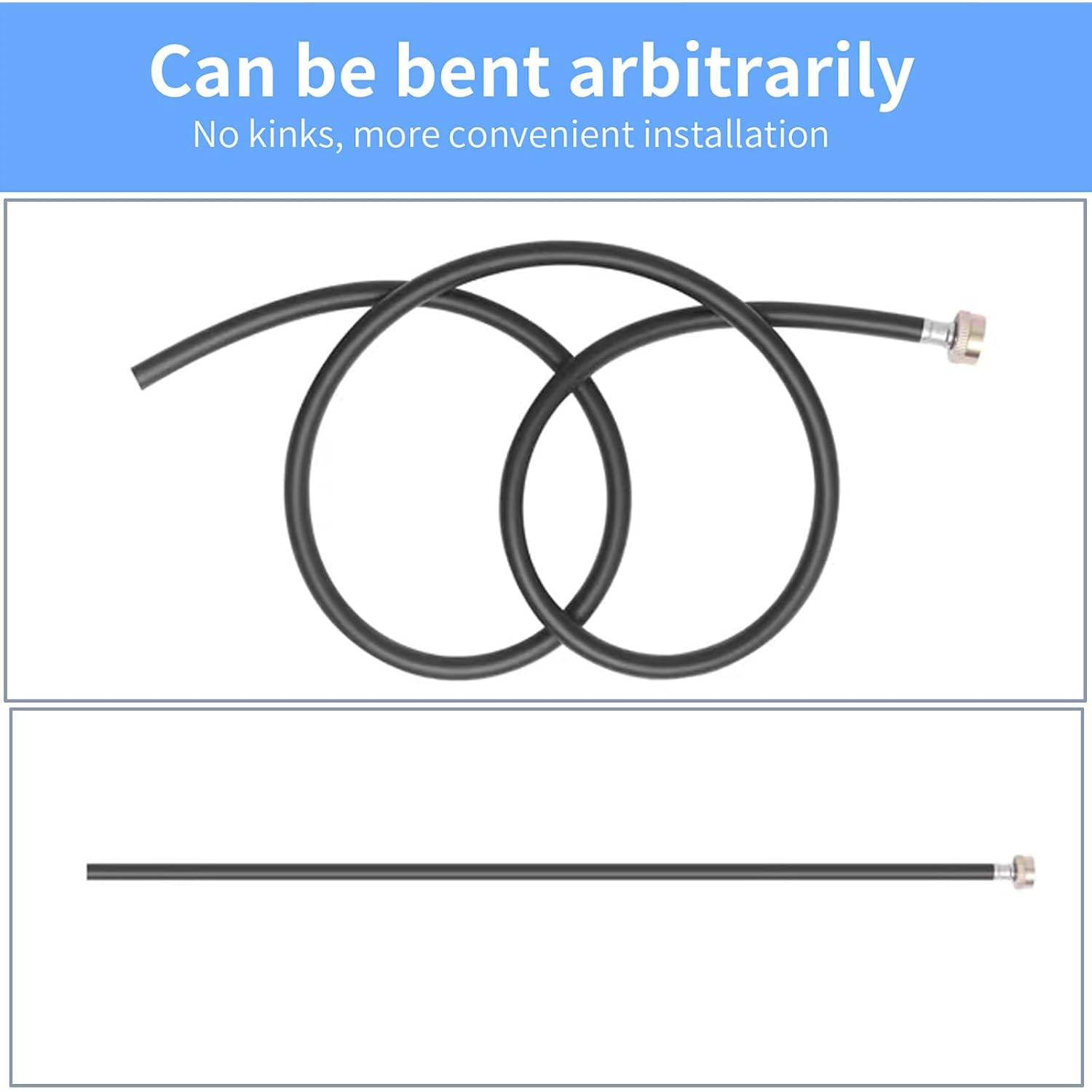 Dehumidifier Hose, ¾ Inch Fht Connection, No Kink, 5 Feet, Black