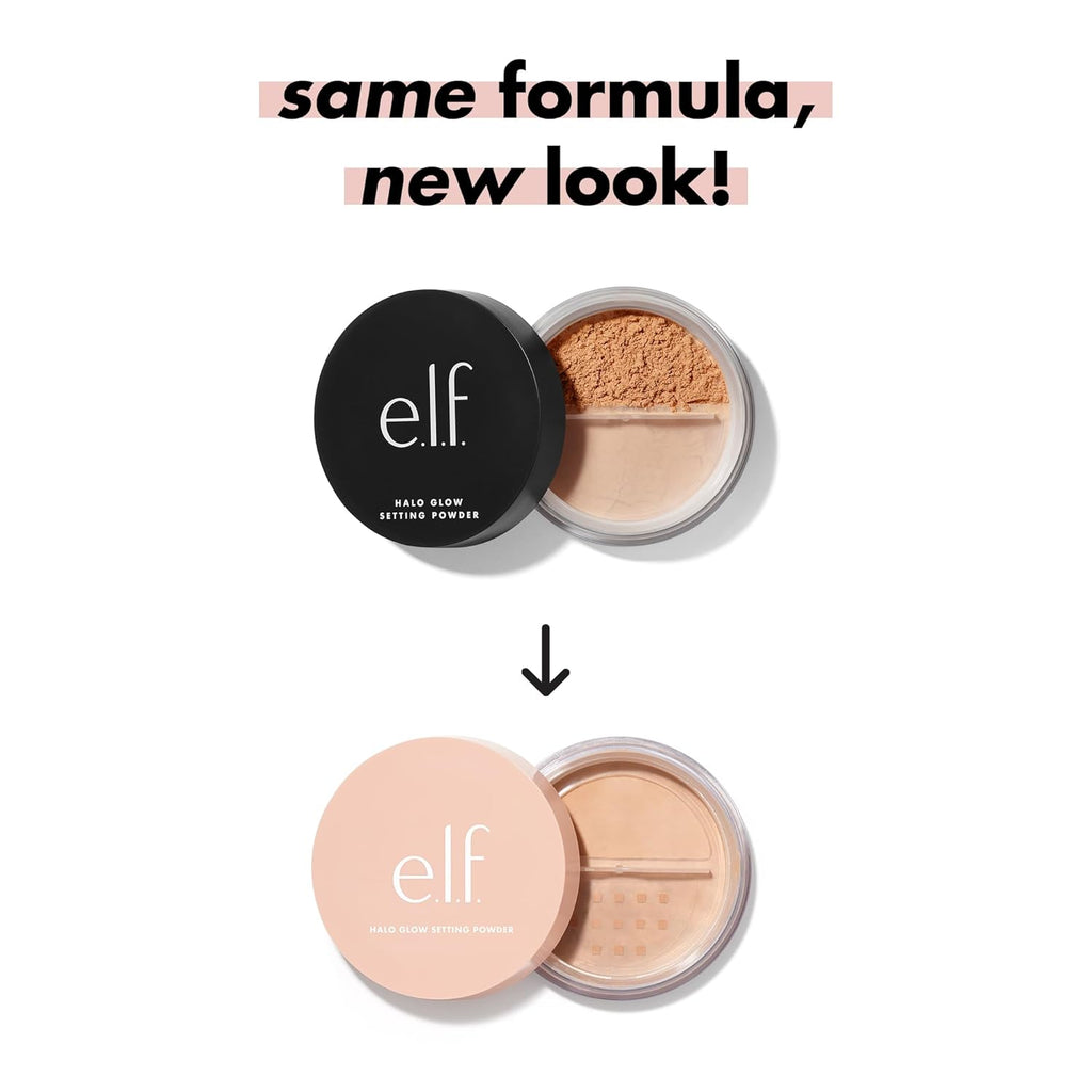 e.l.f. Halo Glow Soft Focus Setting Powder, Silky & Creates Soft Glow Without Shine, Smooths Pores & Lines, Vegan & Cruelty-Free, Medium