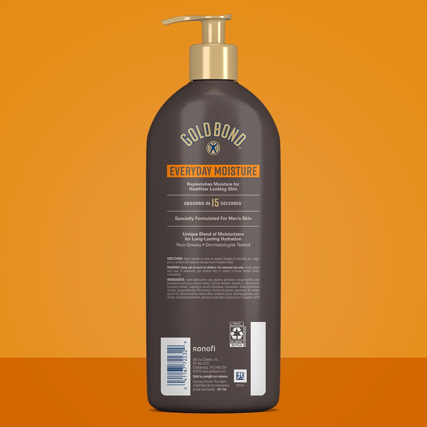 Gold Bond Men'S Essentials Everyday Moisture Daily Body & Hand Lotion With Vitamin C, Hydrating Lotion Formulated For Men'S Dry Skin, Value Size, 24 Oz.