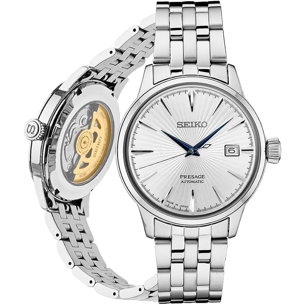 Seiko Automatic Watch For Men - Presage Collection - Stainless Steel, Water-Resistant 50M