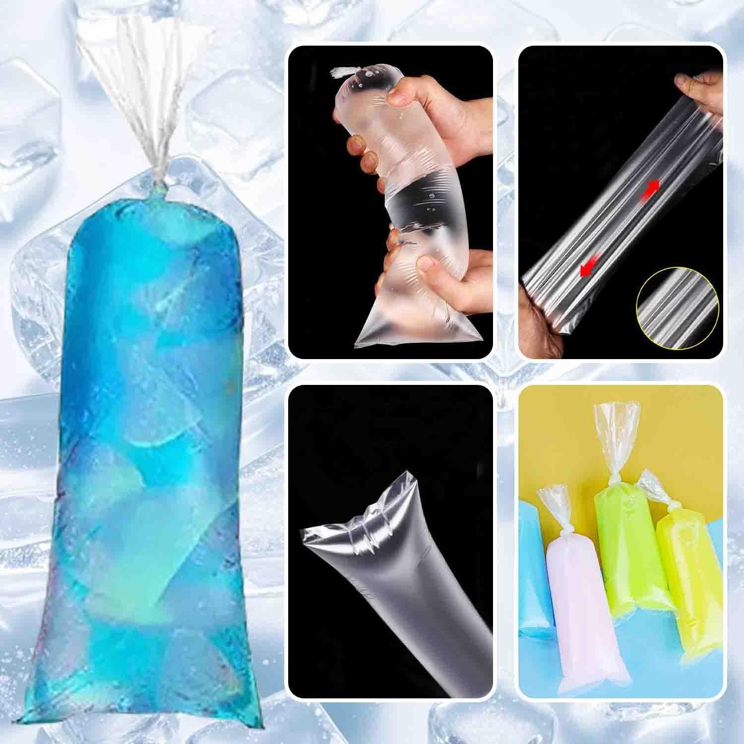 250 Pcs Disposable Ice Lolly Molds – Plastic Freeze Pop Bags With Silicone Funnel For Homemade Yogurt And Candy (3 X 12 Inch)
