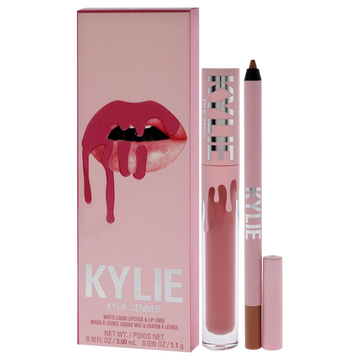 Matte Lip Kit - 808 Kylie By Kylie Cosmetics For Women - 2 Pc 0.10Oz Matte Liquid Lipstick, 0.03Oz Lip Liner