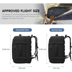 Tsa Flight Approved Laptop Backpack, 50L Expandable Carry On Backpack