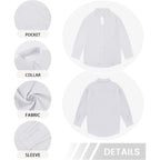 Womens Summer Linen Shirts Casual Button Down 2026 Long Sleeve Cotton Top Blouse Shirt With Pocket