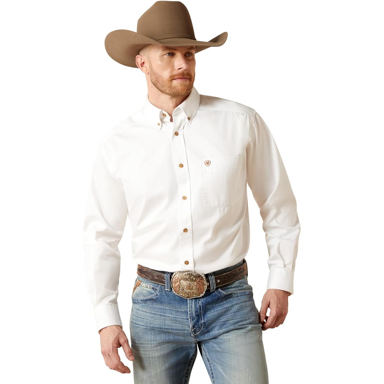 Ariat Men'S Solid Twill Classic Fit Shirt