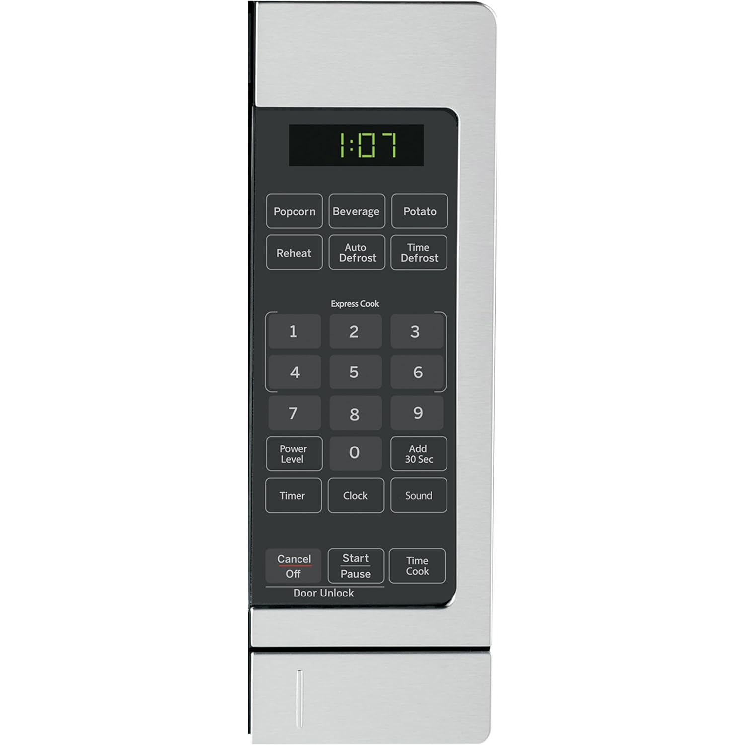 Ge Countertop Microwave, 700 Watt 0.7 Cu. Ft., Stainless Steel, Gcst07N1Wss | 4 Convenience Cook Settings, One-Touch Controls, Child Lock Technology, Glass Turntable, For Kitchen, Dorm, Office, Apartment