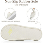 Open Toe Slippers For Women With Memory Foam Slip On House Slippers Indoor Outdoor Anti-Skid Soft Birthday Gifts For Women Her Mom