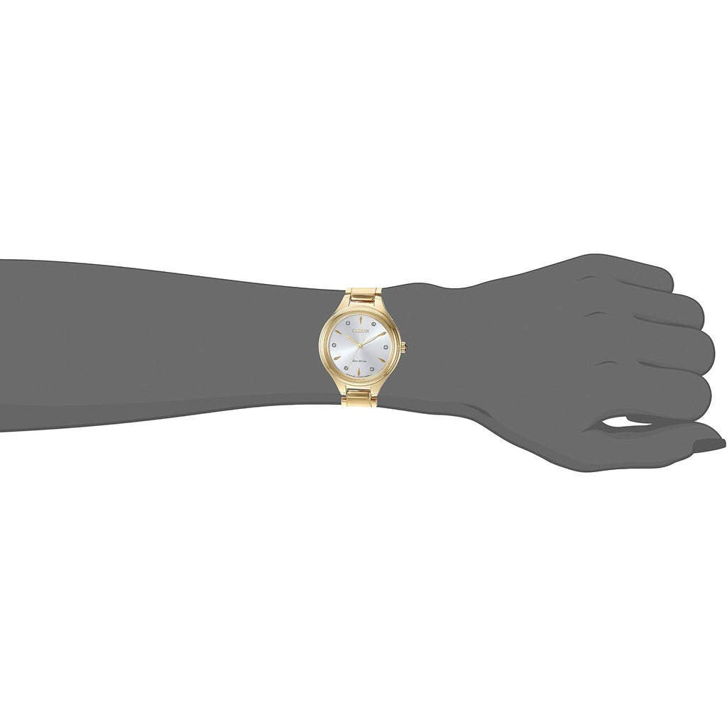Citizen Eco-Drive Corso Womens Watch, Stainless Steel, Diamond