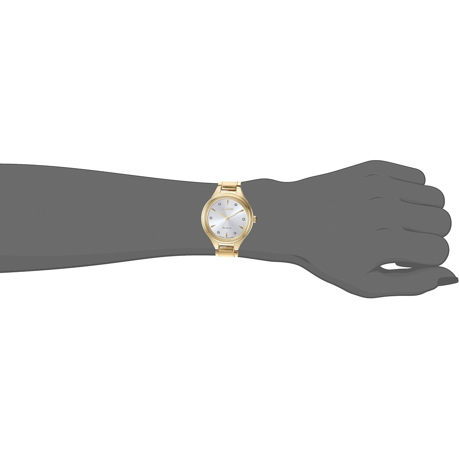 Citizen Eco-Drive Corso Womens Watch, Stainless Steel, Diamond