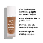 No7 Restore & Renew Multi Action Serum Foundation - Calico - Liquid Foundation Makeup With Vitamin C, Vitamin E & Collagen For Face - Beauty Skin Serum Formula With Medium Coverage (30Ml)