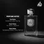 Lattafa Liam Grey Eau De Parfum Spray For Unisex, 3.4 Ounce