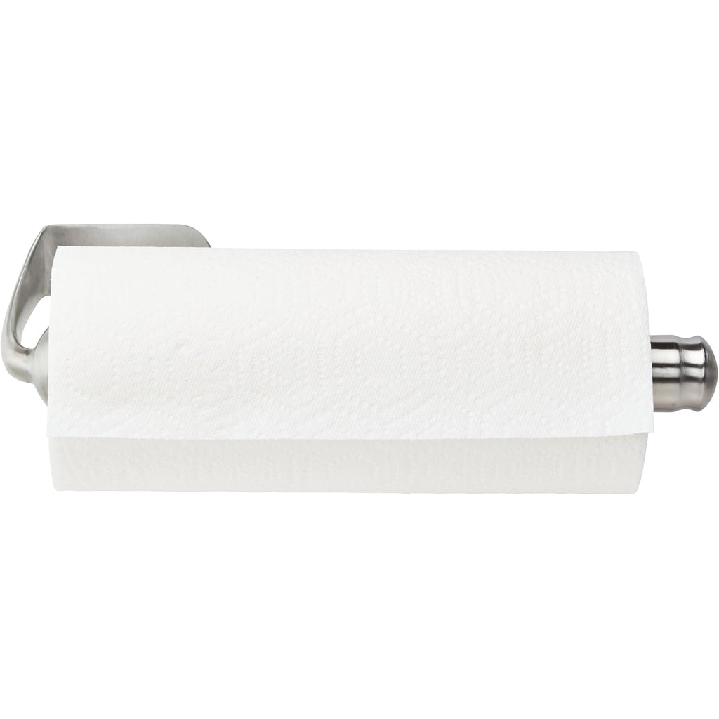 Kamenstein Perfect Tear Paper Towel Holder Wall Mount Or Under Cabinet - Die Cast Aluminum, Patented Ratchet System, Fits Jumbo And Select-A-Size Rolls, Mounts In Kitchen, Bathroom, Garage