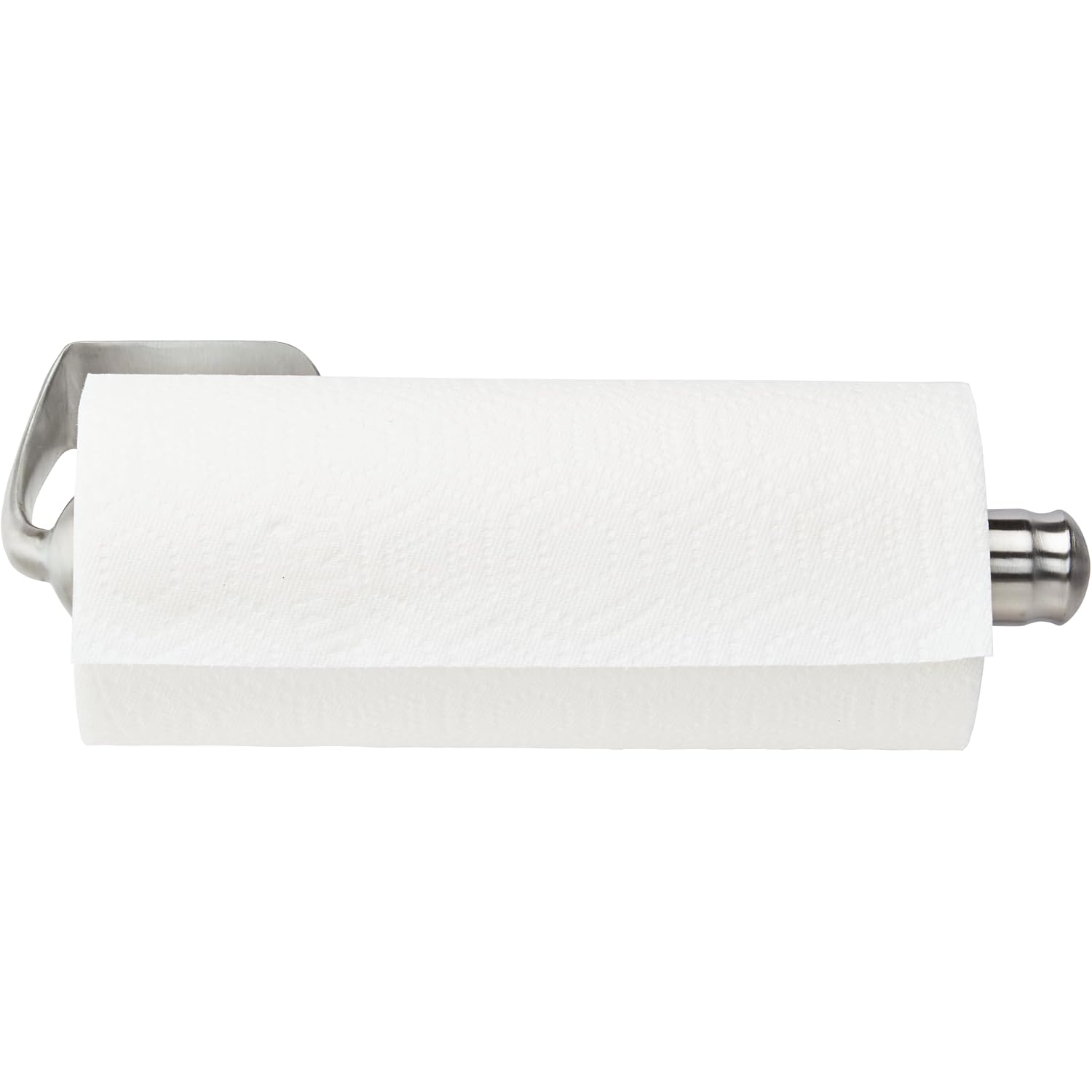 Kamenstein Perfect Tear Paper Towel Holder Wall Mount Or Under Cabinet - Die Cast Aluminum, Patented Ratchet System, Fits Jumbo And Select-A-Size Rolls, Mounts In Kitchen, Bathroom, Garage