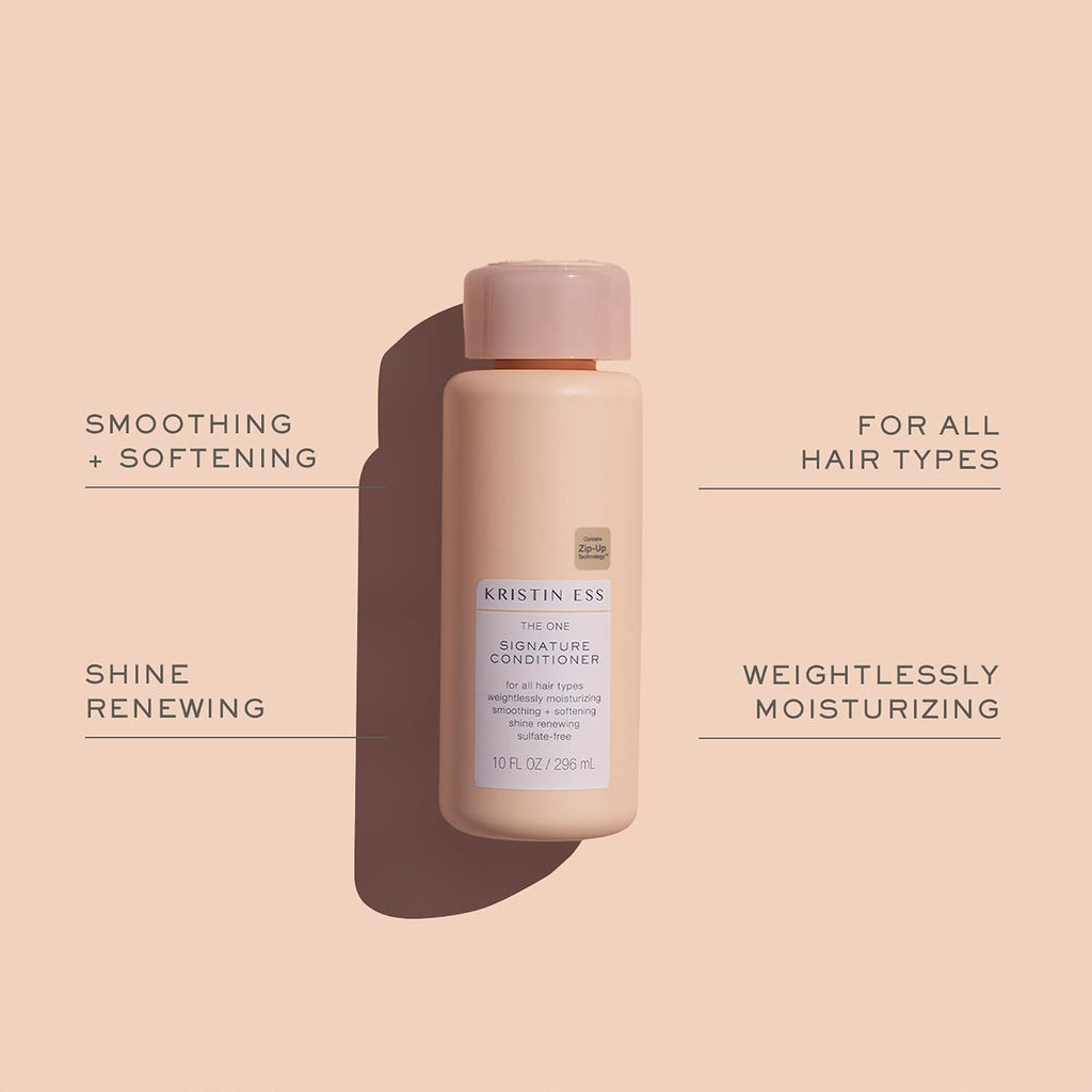 Kristin Ess Hair Signature Salon Sulfate Free Shampoo And Conditioner Set For Moisture, Frizz + Shine - Color Safe, Vegan, Paraben Free - Clarifying, Hydrating Damage Repair For Women - Pear Fragrance