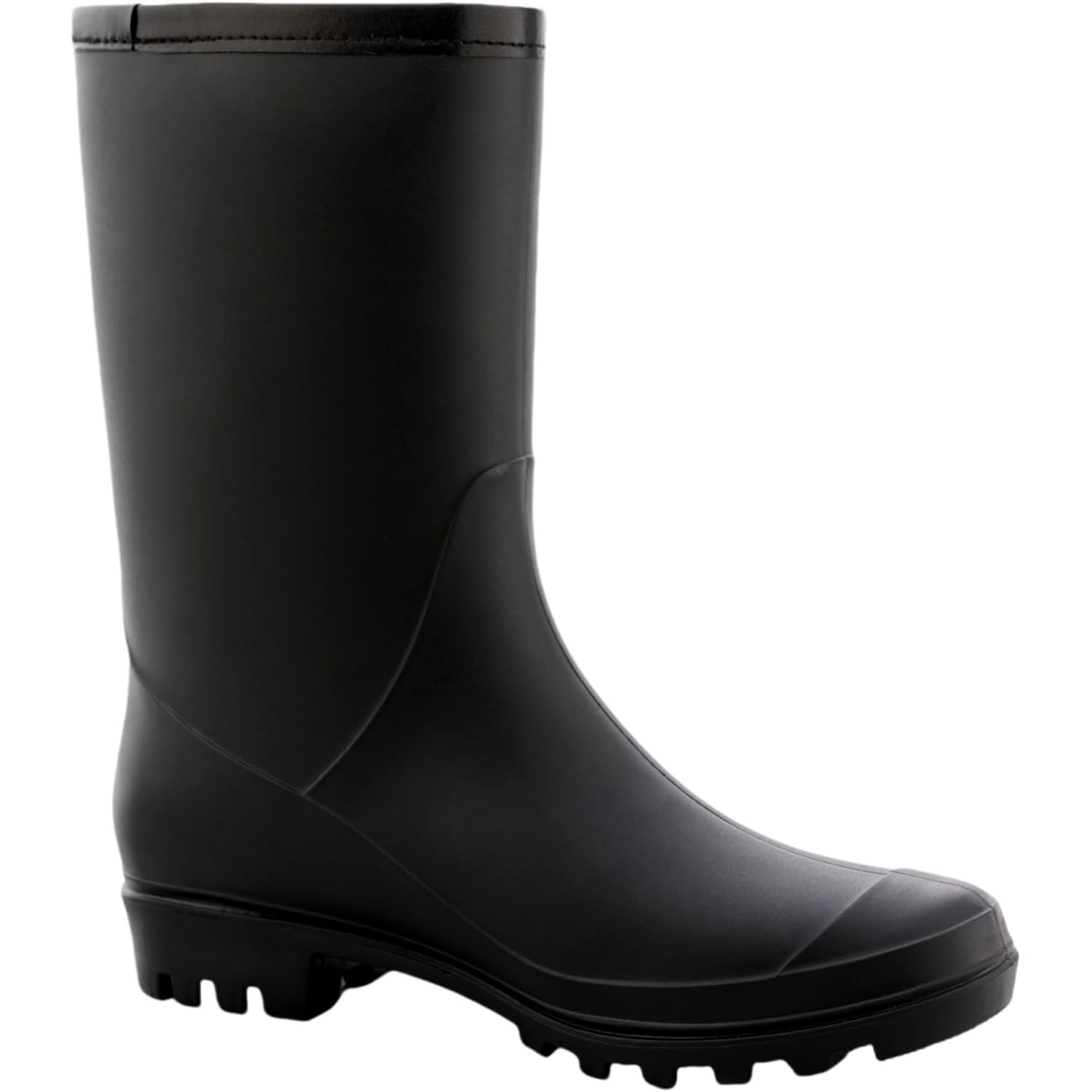 Women'S Mid Calf Rain Boots Waterproof Fashion Garden Shoes Anti-Slipping Rainboots For Women Comfortable Insole Light Rain Shoes