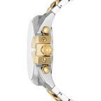 Diesel Mega Chief Watch For Men, Chronograph Two-Tone Stainless Steel Men'S Watch