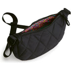 Vera Bradley Women'S Featherweight Springbrook Sling Crossbody – Water Resistant Quilted Shoulder Purse – Moonless Night