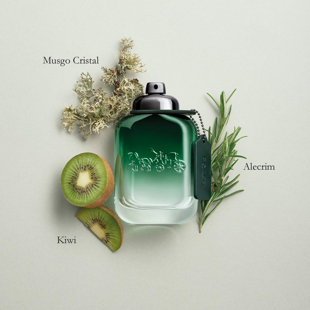 Coach - Green Eau de Toilette - Men's Fragrance - Fruity & Green - With notes of Kiwi, Rosemary Essence & Crystal Moss