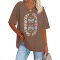 Oversized Tshirts for Women V Neck Summer Graphic Tees Casual Short Sleeve Loose Tops 2026