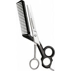 Scissor Comb 2 In 1 Hair Scissors With Comb Attached - Cut And Trim Hair At Home With Great Diy Hair Cutting Tool - Professional 440C Stainless Steel Shears With Comb