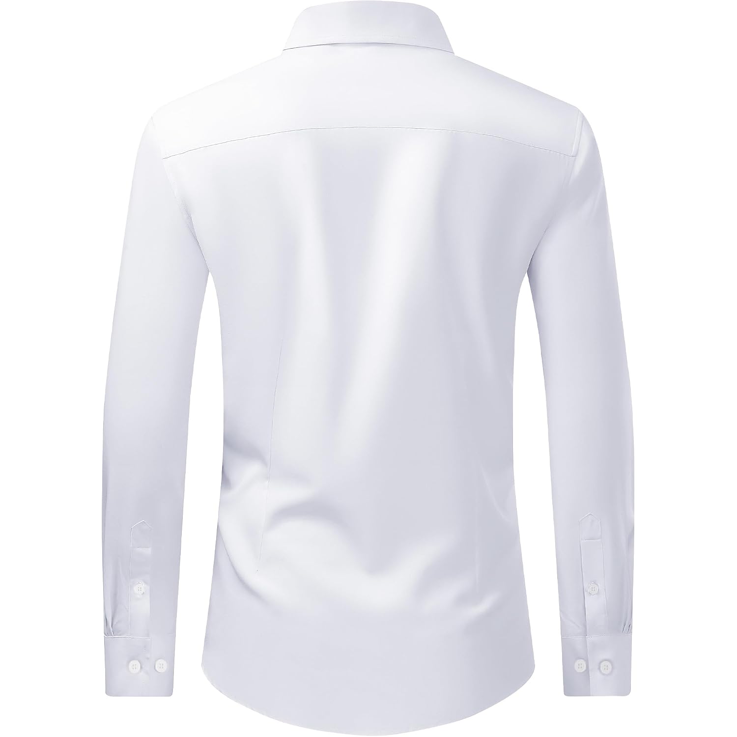 J.Ver Men'S Dress Shirts Stretch Long Sleeve Formal Shirt Solid Business Casual Button Down Shirts For Wedding Prom