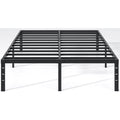 New Jeto Metal Bed Frame,Queen Size Bed Frame With Storage Space,Heavy Duty Sturdy Mattress Foundation,Easy Assembly,No Box Spring Needed, Black,14 Inch,Queen