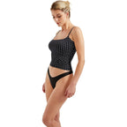 SUUKSESS Women Double Line Square Neck Tank Top Summer Y2K Going Out Basic Cami Shirt