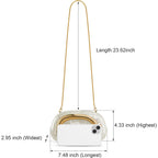 Clutch Purses for Women Formal, PU Leather/Marble Acrylic Evening Bags with Chain, Trendy Metal Handle Purses 2025