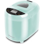 Elite Gourmet Programmable Bread Maker, 2 lb Loaf, 3 Sizes, 19 Presets incl. Gluten-Free, Dough & Jam, Delay Timer, Mint
