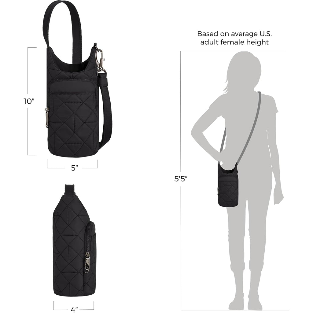 Travelon Anti-Theft Boho Insulated Water Bottle Tote
