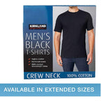 Kirkland Signature Men'S Crew Neck Tee 100% Combed Heavyweight Cotton T-Shirts (Pack Of 6)