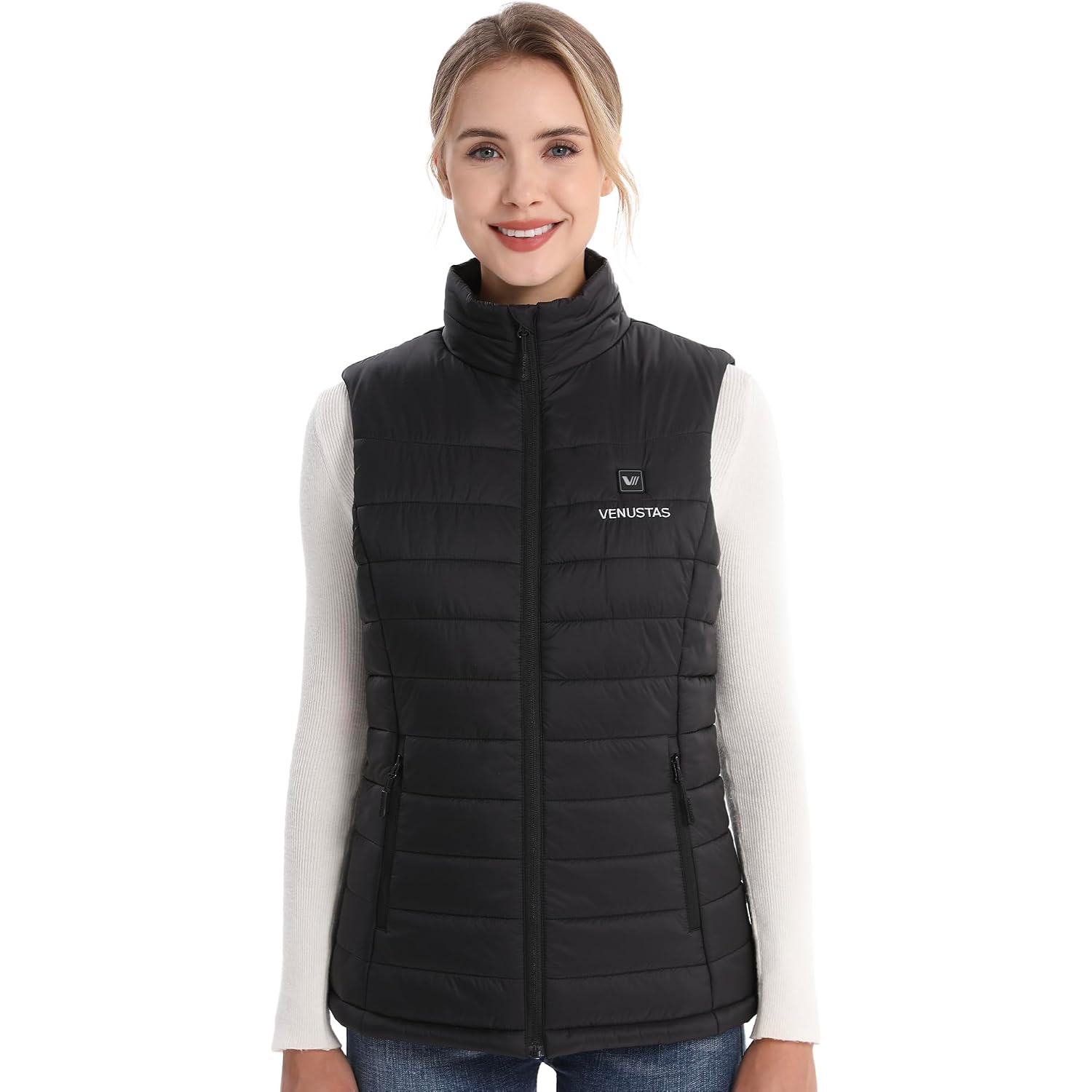 Venustas Women'S Heated Vest With Battery, Lightweight Quilted Vest For Women