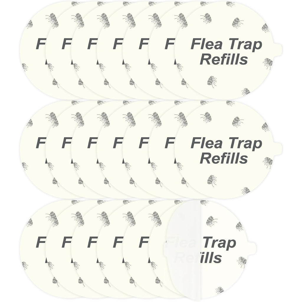 20 Pack Flea Trap Refill Discs Replacement Glue Boards, 7.1" Sticky Pads For Most Models Flea Bed Bug Traps For Inside Your Home
