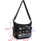 Canvas Ita Bag Crossbody Shoulder Bag Kawaii Purses And Handbags With Anime Pins Display Medium