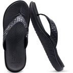 Kuailu Womens Flip Flops Ladies Yoga Mat Comfortable Walking Thong Sandals With Plantar Fasciitis Arch Support Slip On Indoor Outdoor For Summer
