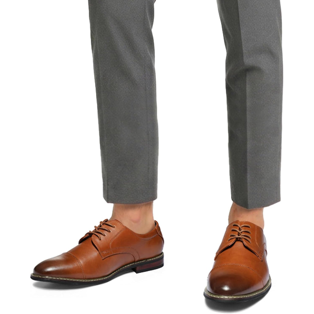 Mens Dress Shoes Wingtip Formal Oxford Shoes For Business Wedding