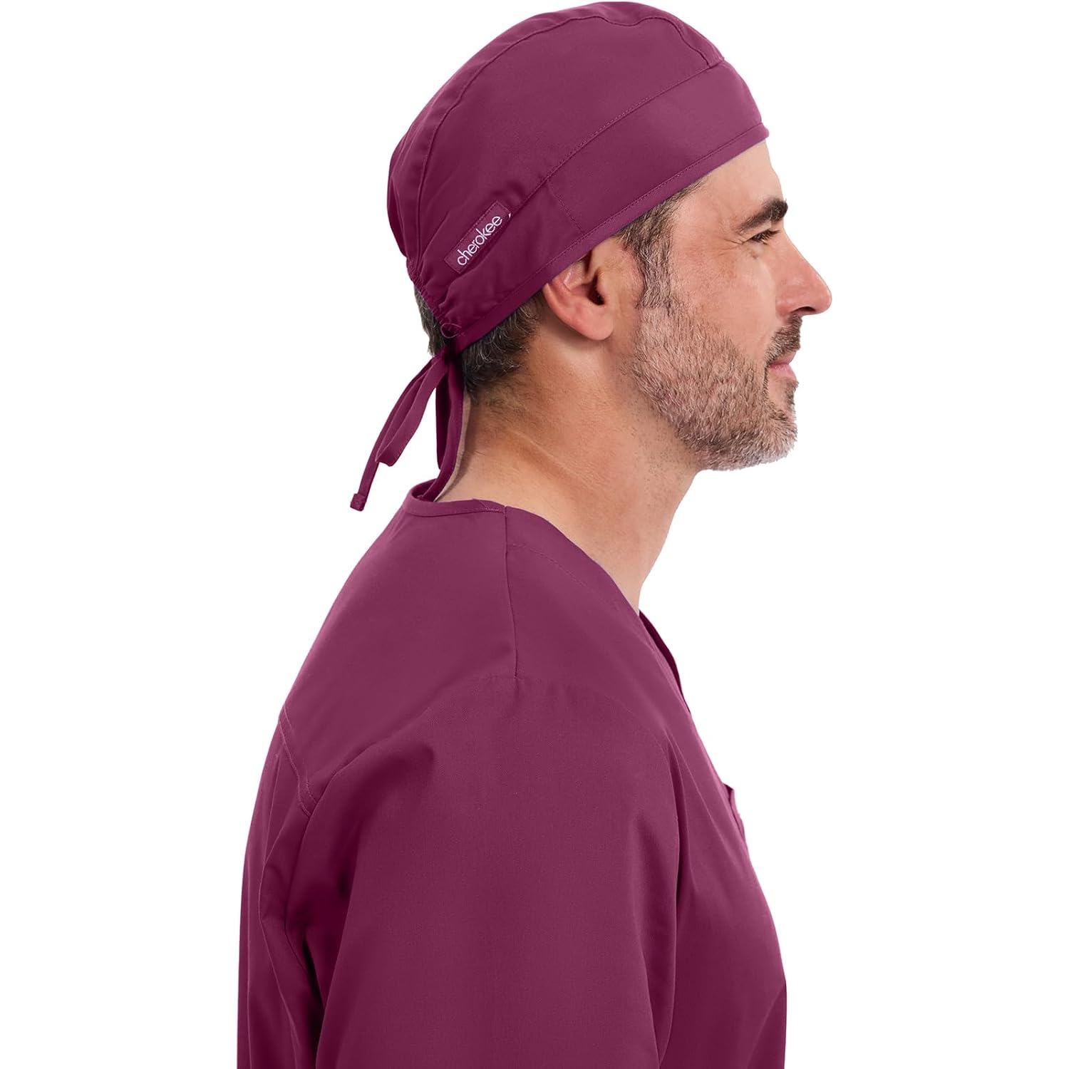 Cherokee Men And Women Scrub Cap With Adjustable Elastic Tie-Back Lightweight, Breathable No-Slip Unisex Surgical Cap - 2506