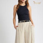 JASGOOD Leather Belt Women Belts for Jean Pants with Gold Buckle Fashion Ladies Waist Belt